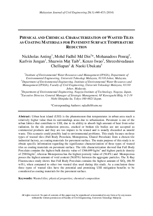 (PDF) Physical and chemical characterization of waste wood derived biochars