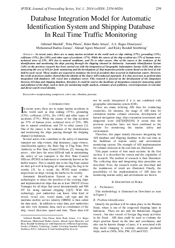 (PDF) Database Integration Model for Automatic Identification System ...