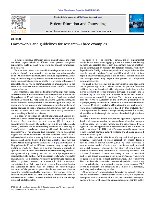 (PDF) Frameworks and guidelines for researchthree examples Arnstein