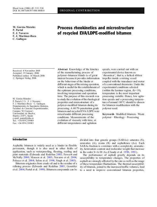 (PDF) Process rheokinetics and microstructure of recycled EVA/LDPE ...