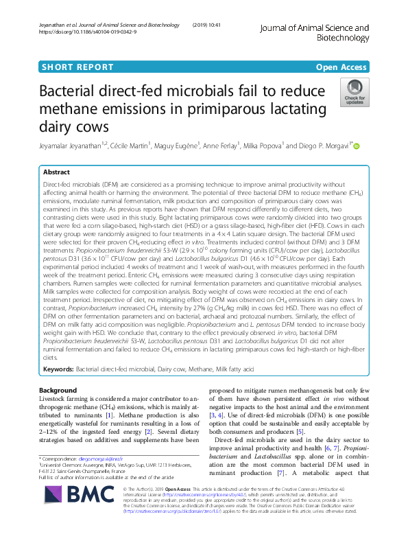 (PDF) Bacterial direct-fed microbials fail to reduce methane emissions ...