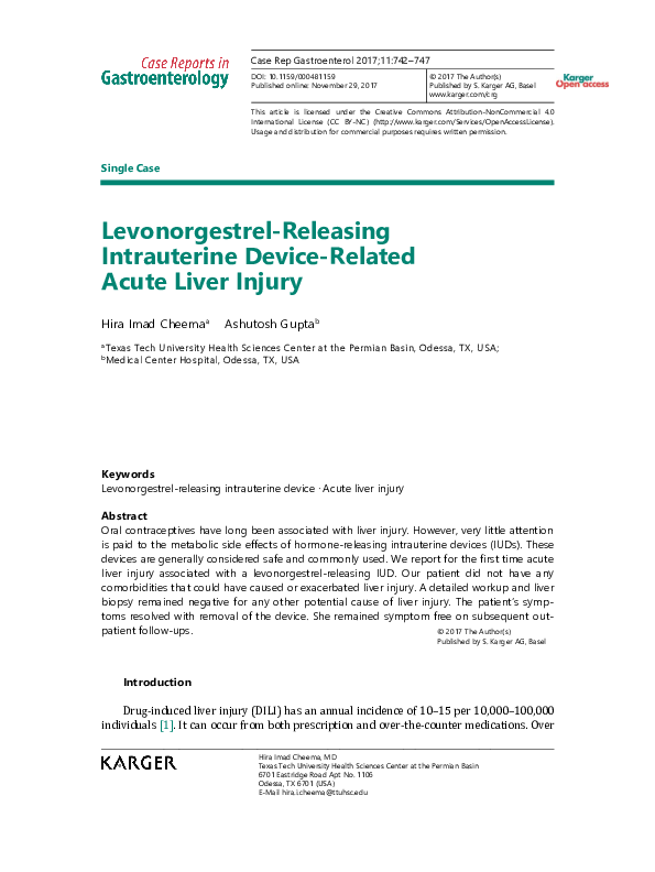 (PDF) Levonorgestrel-releasing intrauterine device in the treatment of ...