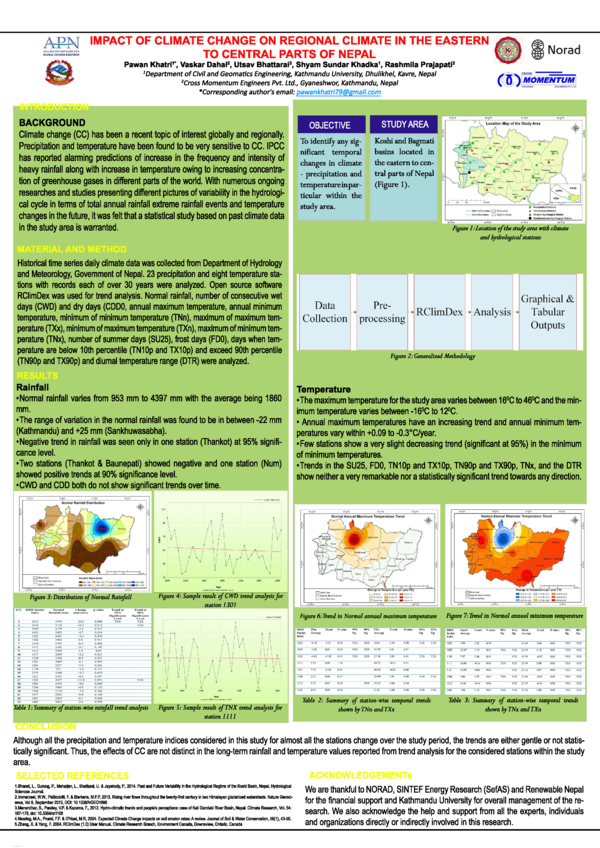 (PDF) Impact of Climate Change on Regional Climate in the Eastern to ...