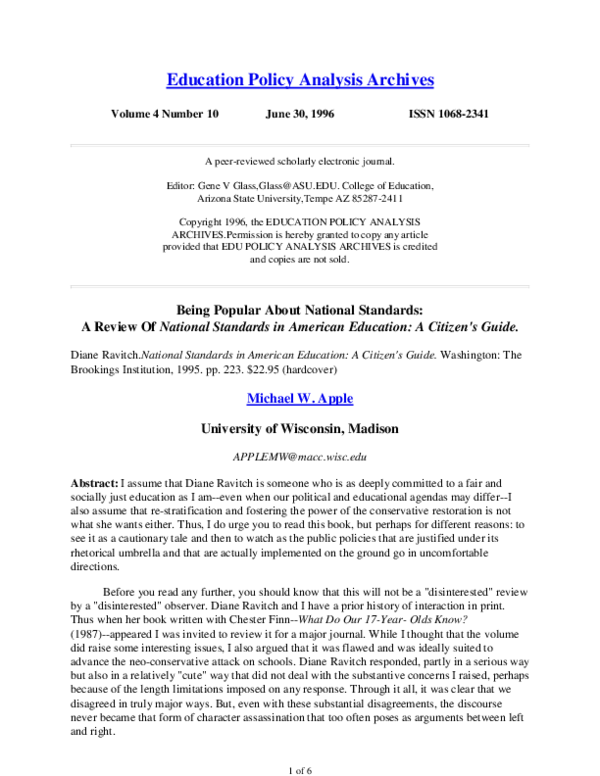 (PDF) Review of Ravitch 