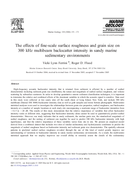 (PDF) The effects of fine-scale surface roughness and grain size on 300 ...