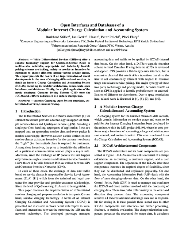 (PDF) Open interfaces and databases of a modular Internet charge ...