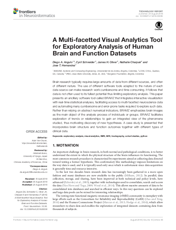 (PDF) A Multi-facetted Visual Analytics Tool for Exploratory Analysis ...