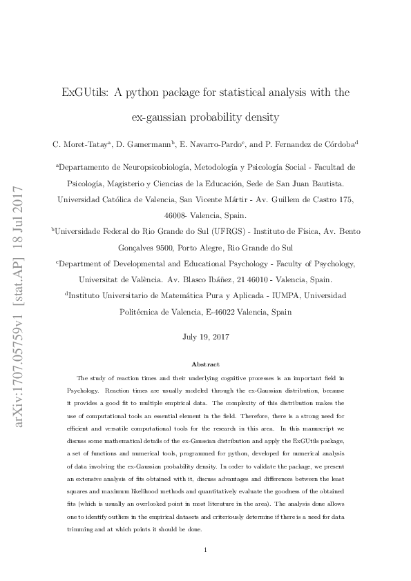 (PDF) ExGUtils: A Python Package for Statistical Analysis With the ex ...