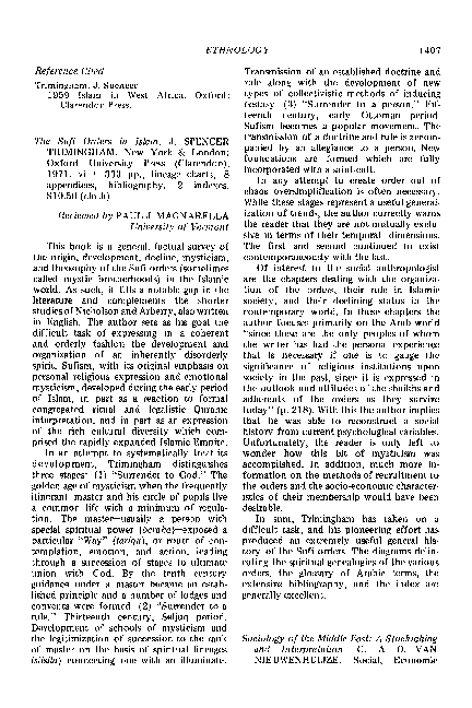 (PDF) The Sufi Orders in Islam . J. Spencer Trimingham