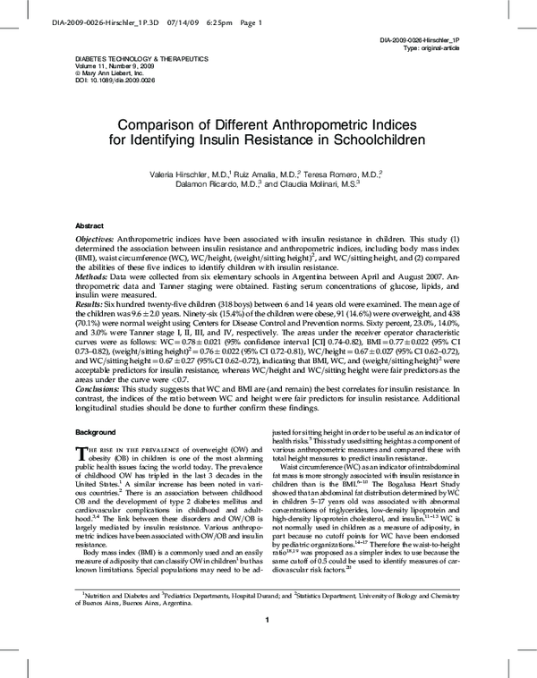 (PDF) Comparison of Different Anthropometric Indices for Identifying ...