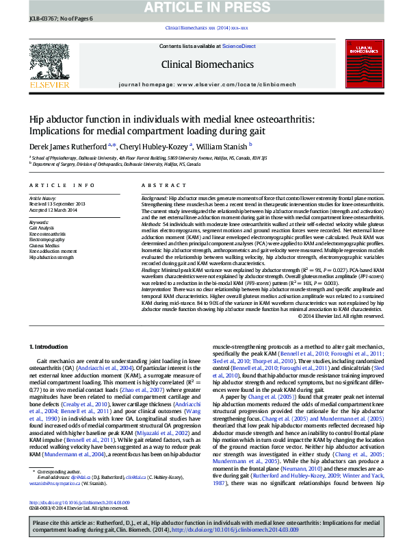 Knee osteoarthritis thesis picture