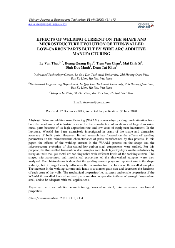 (PDF) Effects of Welding Current on the Shape and Microstructure ...