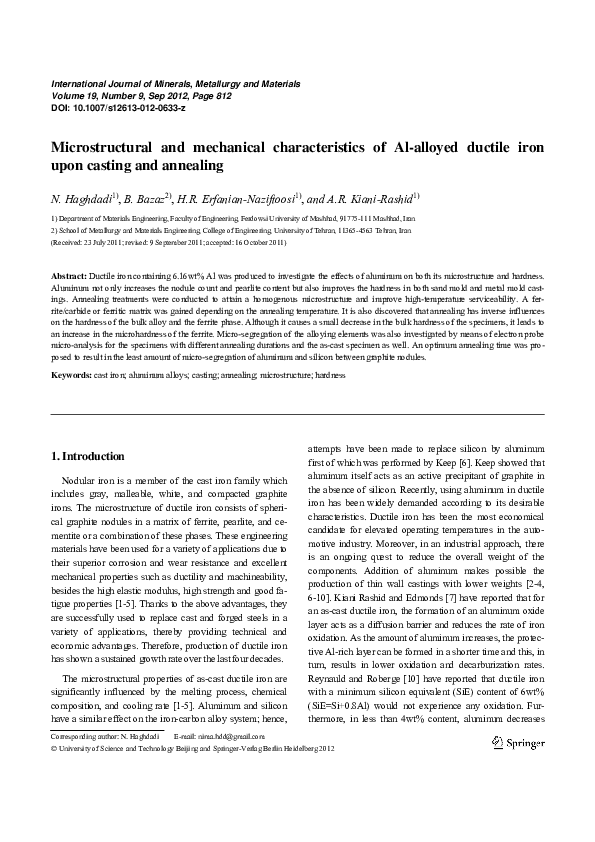 (PDF) Microstructural and mechanical characteristics of 308L stainless