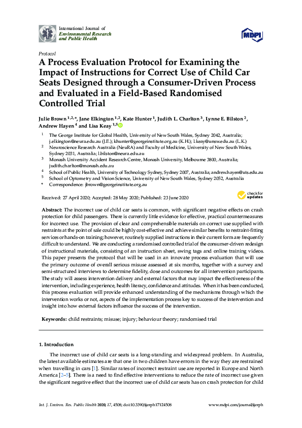 (PDF) A Process Evaluation Protocol for Examining the Impact of ...