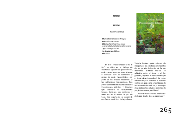 Descolonización de la Paz