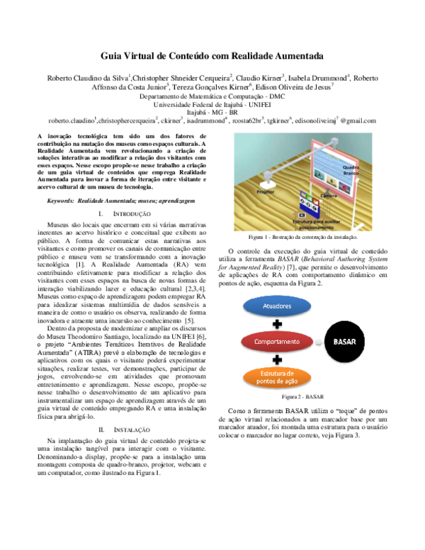 (PDF) Guia Virtual de Conteúdo com Realidade Aumentada