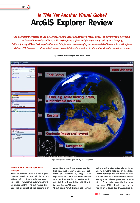 (PDF) ArcGIS Explorer Review: Is This Yet Another Virtual Globe?