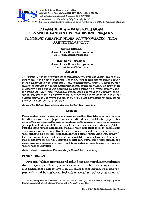 Pemkab Purbalingga dan Kejari Terapkan Pidana Kerja Sosial