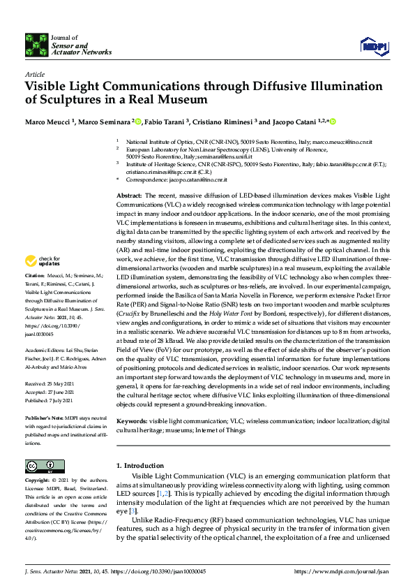 (PDF) Visible Light Communications through Diffusive Illumination of ...