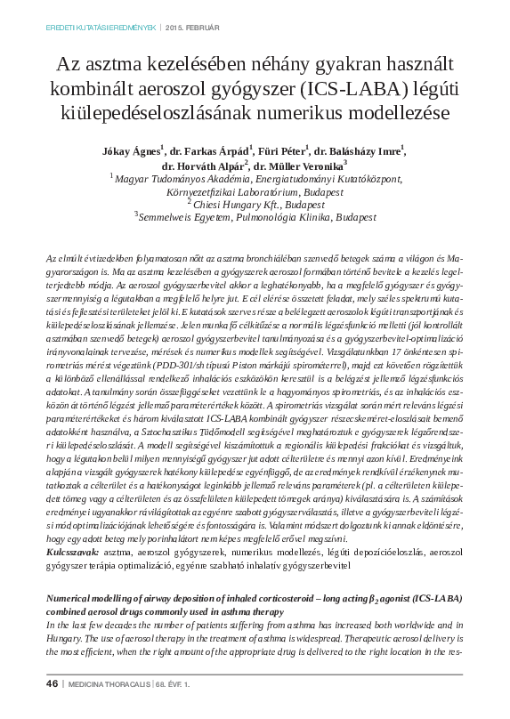 (PDF) Numerical modelling of airway deposition of inhaled ...