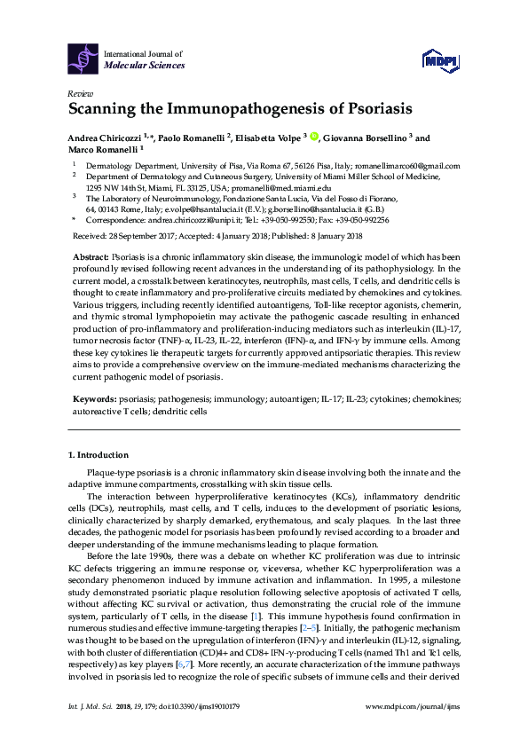 (PDF) Scanning the Immunopathogenesis of Psoriasis