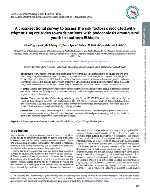 (PDF) A cross-sectional survey to assess the risk factors associated ...