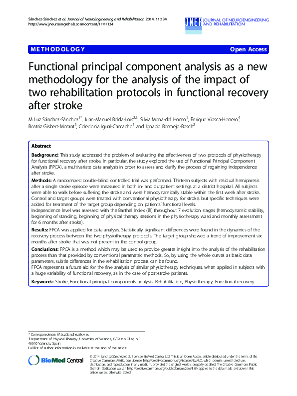 (PDF) Functional principal component analysis as a new methodology for ...