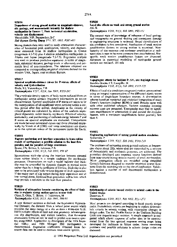 (PDF) Engineering applications of strong ground motion simulation