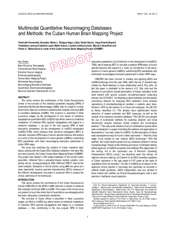 (PDF) Multimodal Quantitative Neuroimaging Databases and Methods: The ...