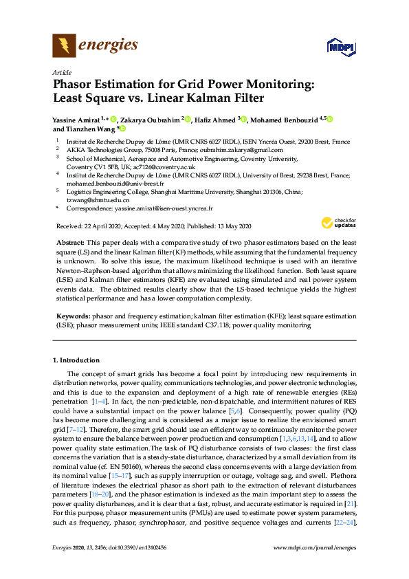 (PDF) Phasor Estimation for Grid Power Monitoring: Least Square vs ...
