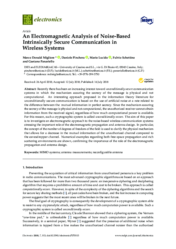 (PDF) An Electromagnetic Analysis of Noise-Based Intrinsically Secure ...