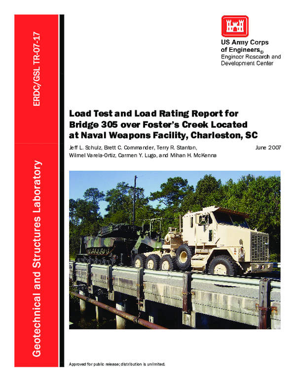 (PDF) Load Test and Load Rating Report for Bridge 305 Over Foster's ...