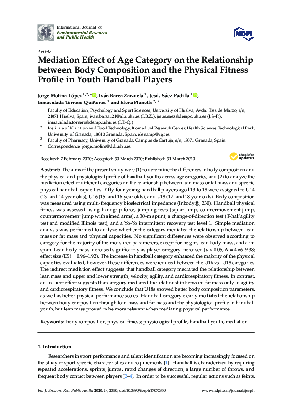 (PDF) Mediation Effect of Age Category on the Relationship between Body ...