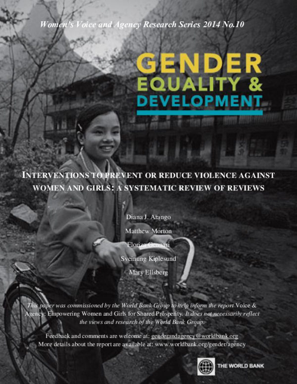 (PDF) Interventions to Prevent or Reduce Violence Against Women and ...
