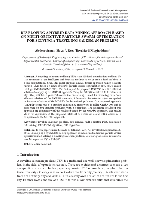 (PDF) Developing a hybrid data mining approach based on multi-objective ...