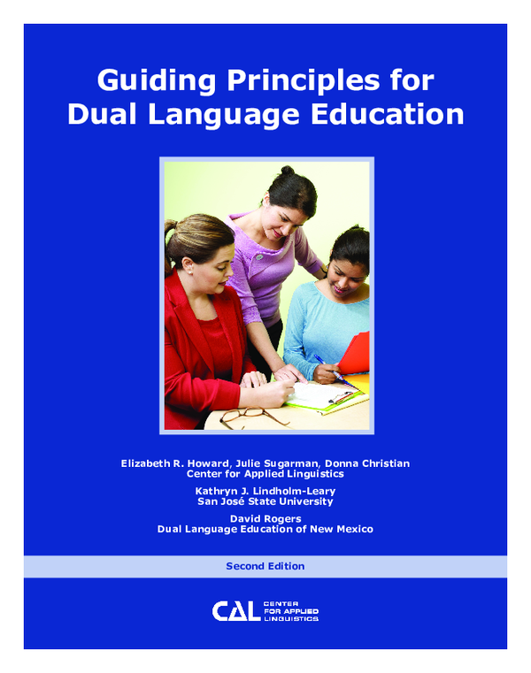(PDF) Guiding Principles for Dual Language Education