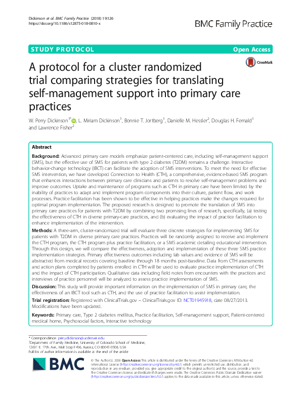 (PDF) A protocol for a cluster randomized trial comparing strategies ...