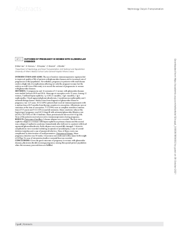  PDF MP223C3 Positive Staining In Glomeruli And Small Blood Vessels Is 