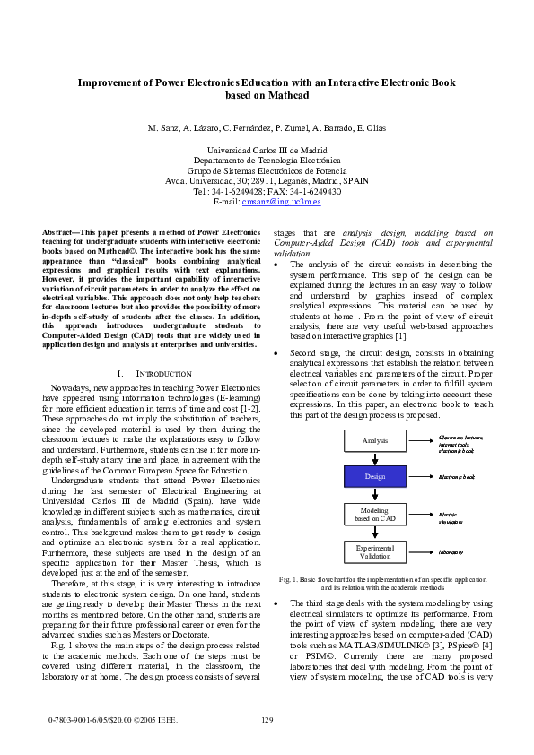 (PDF) Improvement of power electronics education with an interactive ...