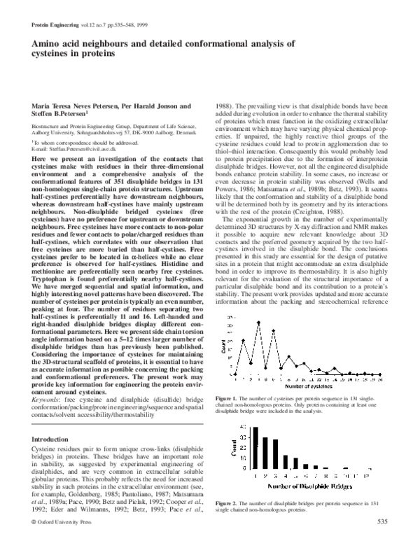 (PDF) Amino acid neighbours and detailed conformational analysis of ...