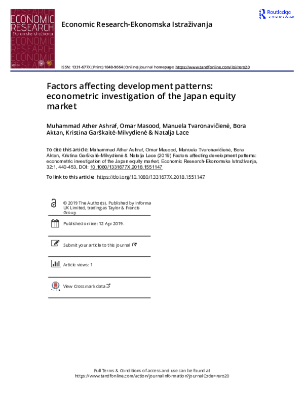 (PDF) Factors affecting development patterns: econometric investigation ...