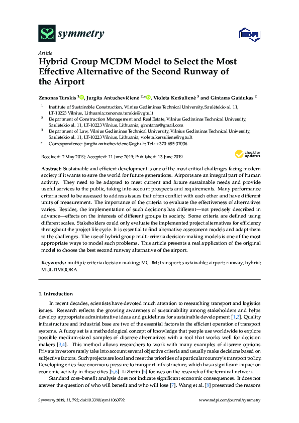 (PDF) Hybrid Group MCDM Model to Select the Most Effective Alternative ...