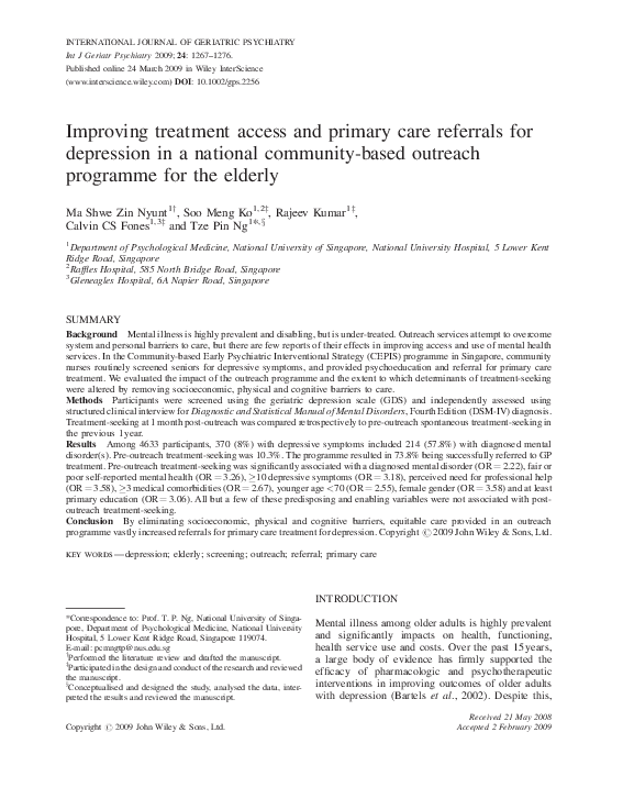(PDF) Improving treatment access and primary care referrals for ...