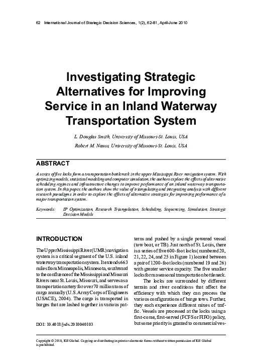 (PDF) Investigating Strategic Alternatives for Improving Service in an ...