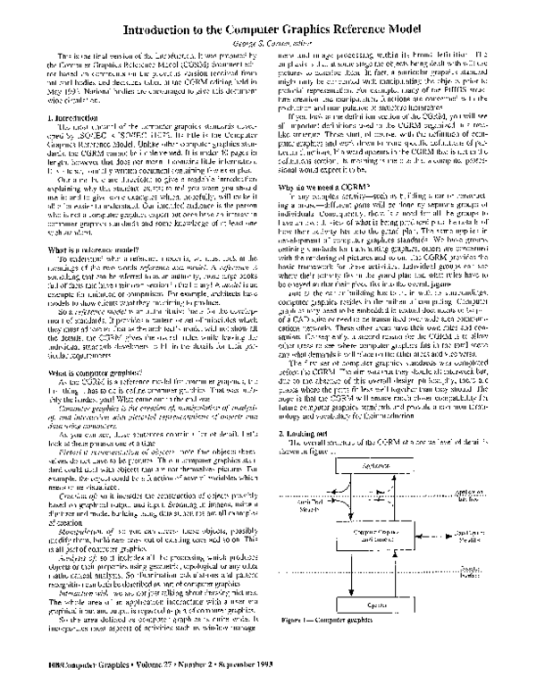 (PDF) Introduction to the computer graphics reference model