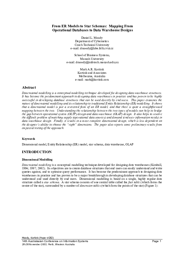 PDF From ER Models to Star Schemas - Mini Magick20211009 29790 K0hlvi 
