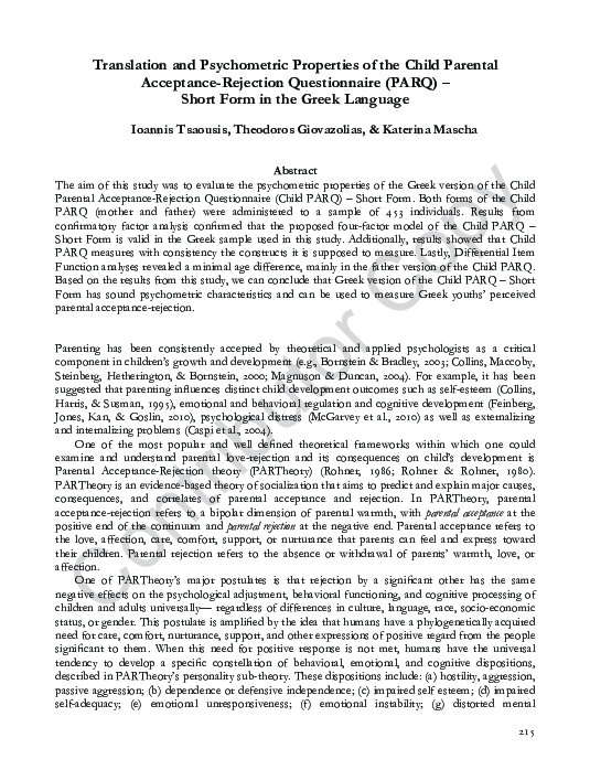 (PDF) Translation and Psychometric Properties of the Chinese Version of ...