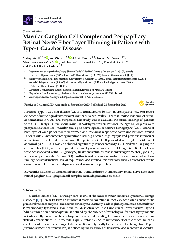 (PDF) Macular Ganglion Cell Complex and Peripapillary Retinal Nerve ...