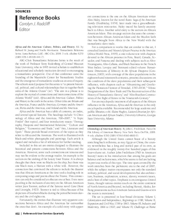 (PDF) Sources: Chronology of American History