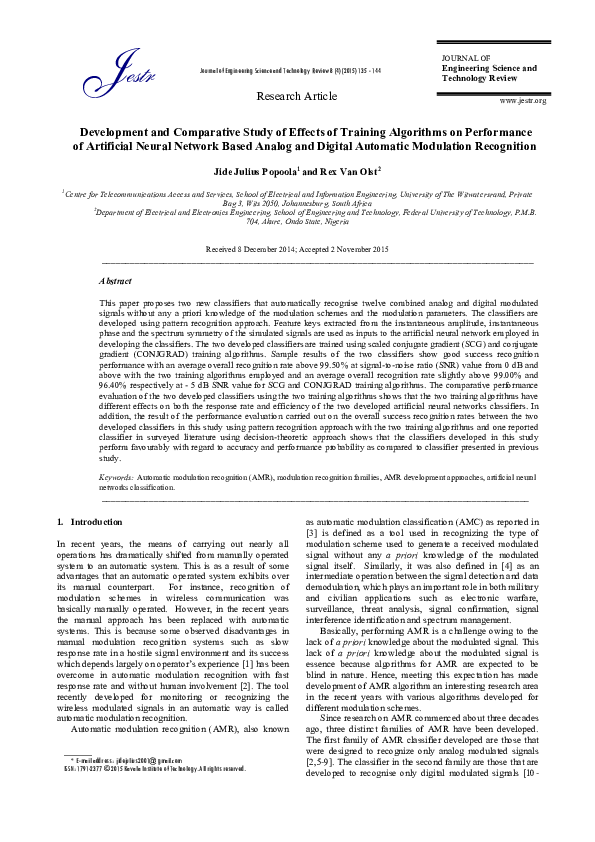 (PDF) Development and Comparative Study of Effects of Training ...